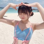 虹コン予科生・原田珠々華、爽やかビキニですべ肌背中披露！