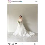 森保まどか「ご報告です」、純白のウェディングドレス姿で・・・