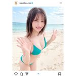 桃月なしこ、砂浜で弾けるビキニショットにキュン！