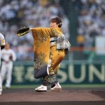丘みどり、阪神カラーの着物で始球式に登場！「足が開く着付けにしてもらった」