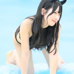 【写真特集】桜井もも（ミライサガシ）、えちえちな小悪魔水着コスに会場釘付け！＜近代麻雀水着祭2023＞