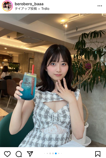 佐藤かれん、無防備な胸元が気になるキャバドレス姿にファン悶絶