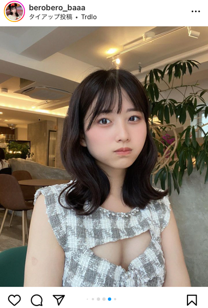 佐藤かれん、無防備な胸元が気になるキャバドレス姿にファン悶絶