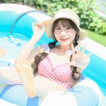 【写真特集】紗愛、ガーリーなギンガムチェック柄ビキニで夏をお届け！＜Couleur Clarity撮影会＞