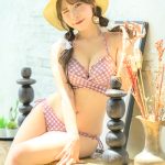 【写真特集】紗愛、ガーリーなギンガムチェック柄ビキニで夏をお届け！＜Couleur Clarity撮影会＞