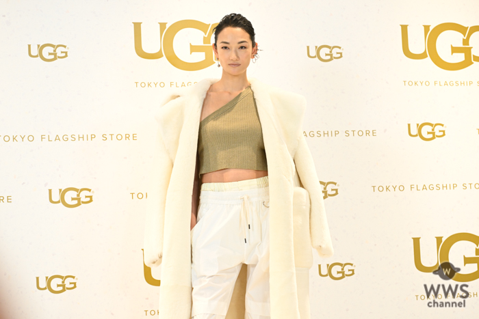 【写真特集】冨永愛、スポーティーなラフスタイルで登場！「普段着では多いです」＜「UGG(R) TOKYO FLAGSHIP STORE」オープニングイベント＞