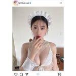 NMB48・上西怜、激甘なメイド風水着コス姿に「雇いたい」の声も