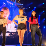 【動画】新井美穂、瑠璃奈が美腹筋＆美脚アピール、家平有希はスレンダーボディあらわにELCXステージにデニムコーデで登場！＜MUSIC CIRCUS FUKUOKA＞