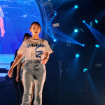 元AKB48 Team8・山本瑠香、爽やかな白TシャツにデニムコーデでELCXファッションステージに登場！＜MUSIC CIRCUS FUKUOKA＞