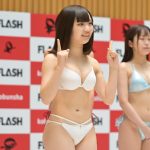 現役高校生・りん（no Filter）、ヲタ芸の背面ケチャを水着のまま披露！＜ミスFLASH2024 選考オーディション＞