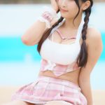 【写真特集】藤田芽愛（グランダルメ）、韓国風スカート身に付けセクシーに脇見せ！＜チャンスプール撮影会 in アマゴーラ＞