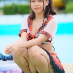 【写真特集】広瀬夏海（グランダルメ）、赤チェックリボンと透け感水着で魅せる！＜チャンスプール撮影会 in アマゴーラ＞