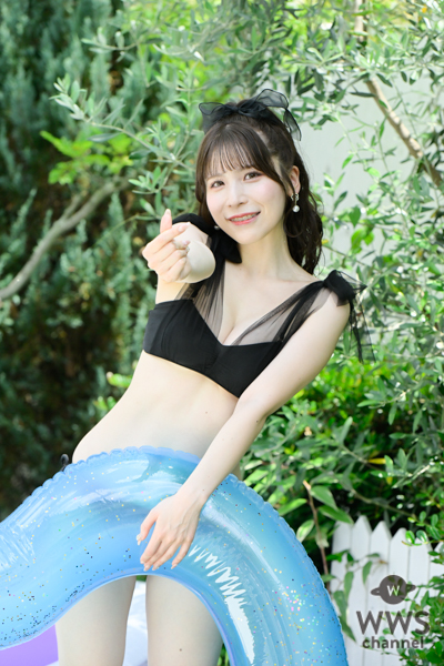 【写真特集】紗愛、セクシーな黒ビキニ姿で放つオトナな色気＜Couleur Clarity撮影会＞