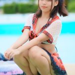 【写真特集】広瀬夏海（グランダルメ）、赤チェックリボンと透け感水着で魅せる！＜チャンスプール撮影会 in アマゴーラ＞