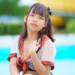 【写真特集】広瀬夏海（グランダルメ）、赤チェックリボンと透け感水着で魅せる！＜チャンスプール撮影会 in アマゴーラ＞