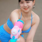【写真特集】堀川みなも（グランダルメ）、ハイウェストビキニを爽やかに着こなし＜チャンスプール撮影会 in アマゴーラ＞