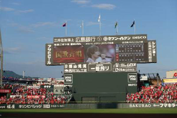 手島章斗、故郷の広島・マツダスタジアムでソロ初となる国歌独唱に「これほど光栄なことはないです」