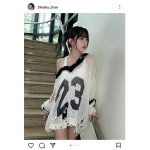 LE SSERAFIM・宮脇咲良、はだけたニットから美肌がちらり「今日も綺麗」「天使だ~！」とファン歓喜