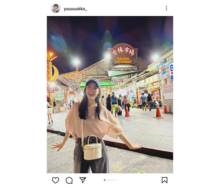新木優子、カジュアルコーデで台湾のナイトマーケット満喫「彼女感強っ！笑」とファン歓喜