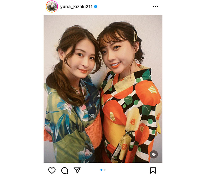 【おぎゆり】木崎ゆりあ＆小木曽汐莉、SKE48の元同期が大人な浴衣姿を披露