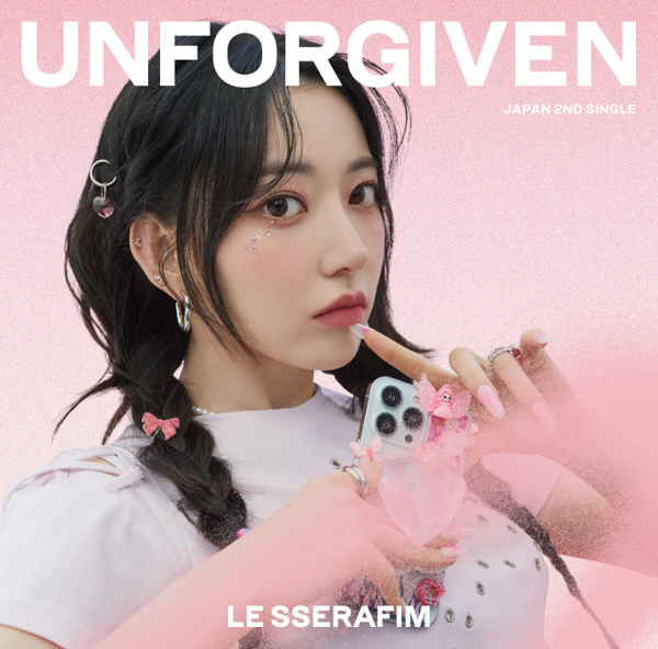LE SSERAFIM、日本2ndシングル『UNFORGIVEN』ジャケット&アートワークを公開