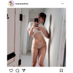 真白まお、Tシャツめくって美腹筋＆くびれライン見せつけ！