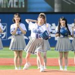 【写真特集】≠ME・永田詩央里、大きく振りかぶりワンバン！セレモニアルピッチで剛腕投手の風格を見せる＜横浜DeNAベイスターズ＞