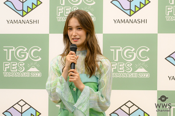 【動画】トラウデン直美、グリーンの透け感衣装で山梨開催の「TGC FES」に意欲