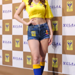 【動画】あのん、美脚アピールのデニムショートパンツで登場！2代目シントトロイデンガールズ就任