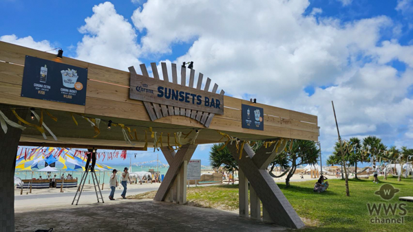 沖縄ビーチでCORONA SUNSETS FESTIVAL 2023、４年ぶり開催で絶景のフォトスポット！