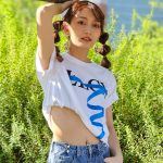 【動画】櫻あき、福岡で美ボディアピールのヘソ出しコーデで登場！MUSIC CIRCUSへの思いを語る！