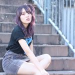 【動画】インフルエンサー・あのまるが福岡で美脚アピールのデニムミニスカで登場！MUSIC CIRCUSへの思いを語る！
