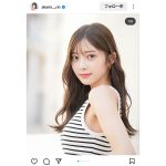 松川星、カット報告！かきあげる仕草から漂う色気がスゴイ！！