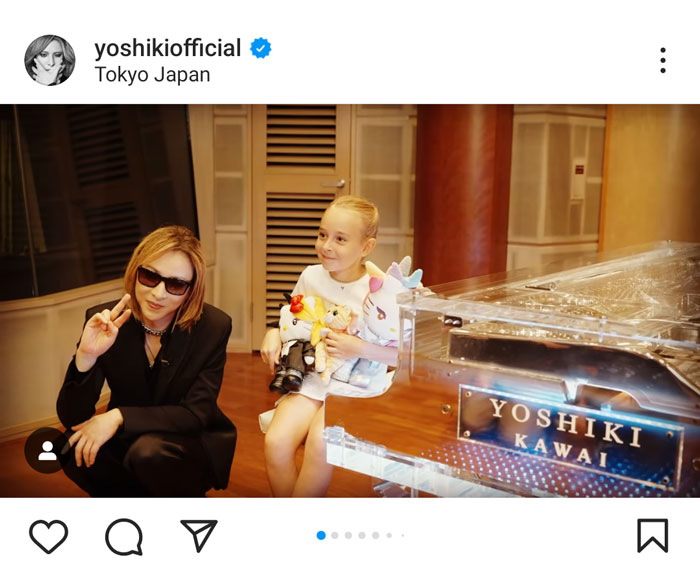 YOSHIKI、「防空壕で歌う少女」との共演！リハの様子を公開！