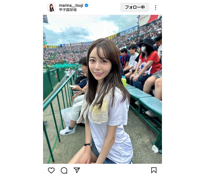 辻満里奈、「チラリと見える」ギリギリ太ももSHOTがセクシーなSHOTを公開！