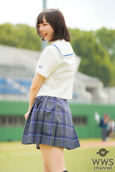 【写真特集】天羽生茜(すーぱーぷーばぁー!!)、　　　　　に視線が釘付け！＜真夏の制服撮影イベント『学園天国』in 駒沢球場＞