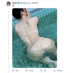 えなこ、美背中にうっとりな濡れ尻ショットに「もはや芸術的」「この写真だけでも眼福」とファン歓喜