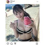 元SKE48・木内俐椛子「好きください」、透明肌で魅せる水着ショット披露！