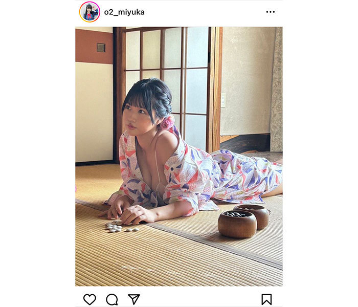 OS☆K・南みゆか、はだけた浴衣から美乳チラリ「やば、すご、たまらん」