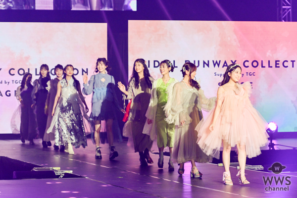 矢吹奈子、ミニ丈ピンクドレスから美脚チラリ！「IDOL RUNWAY COLLECTION」のトップバッターを飾る！＜IDOL RUNWAY COLLECTION supported by TGC＞