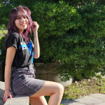 【動画】インフルエンサー・あのまるが福岡で美脚アピールのデニムミニスカで登場！MUSIC CIRCUSへの思いを語る！