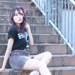 【動画】インフルエンサー・あのまるが福岡で美脚アピールのデニムミニスカで登場！MUSIC CIRCUSへの思いを語る！
