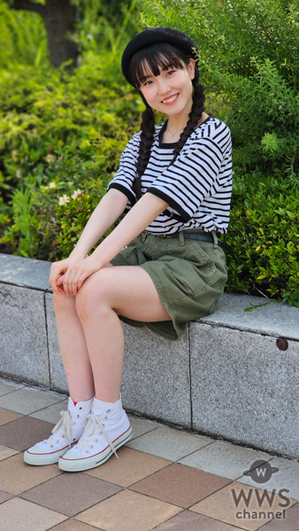 【動画】現役女子高生・いわむらゆきねがボーダーカジュアルコーデで元気良く語る！＜少女歌劇団ミモザーヌ１期生＞
