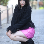 【写真特集】2022ベストオブミス千葉ファイナリスト・松山智香さん、美脚際立つピンクのレザーミニスカートで個性派ファッション披露！