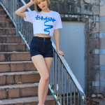 【動画】モデル・瑠璃奈が福岡で美脚アピールのショーパンで登場！MUSIC CIRCUSへの思いを語る！