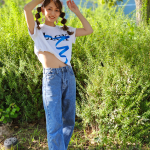 【動画】櫻あき、福岡で美ボディアピールのヘソ出しコーデで登場！MUSIC CIRCUSへの思いを語る！