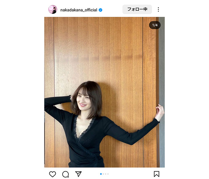 中田花奈、ザックリ！ふくらみ気になるセクシーな胸元SHOTにファン歓喜の声！