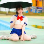 【写真特集】達家真姫宝(夜宙☆ShiNew')、ショート丈のセーラー水着で可愛らしく登場！！＜近代麻雀水着祭2023＞