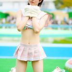 【写真特集】雅ことめ(アイスマ)、ネコ耳をつけて、パステルピンクのセーラー風水着で登場！！＜近代麻雀水着祭2023＞