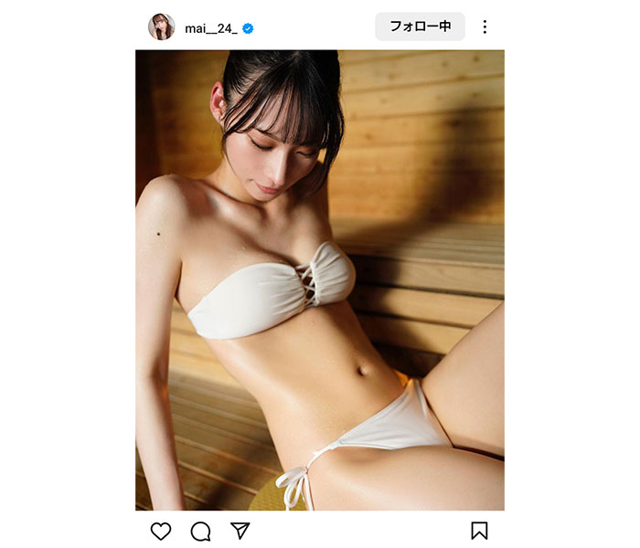 大野真依、「サ活」で魅せるスレンダーボディ！じっとり身体に張り付いた汗が美しいSHOT公開！！